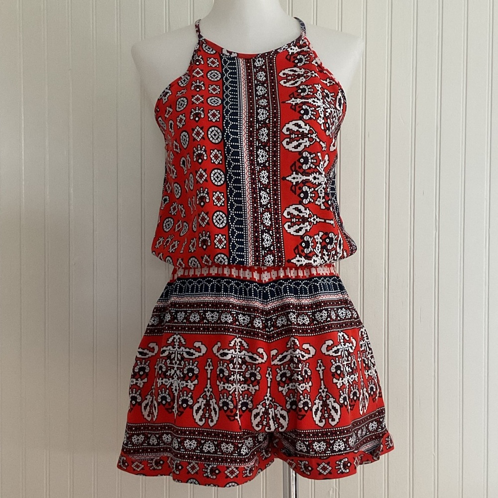 LF Debbie Dabbie Open Back Bohemian Romper